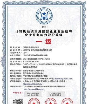 計算機系統集成服務企業資質證書 投標加分的利器，ESCE認證多網可查